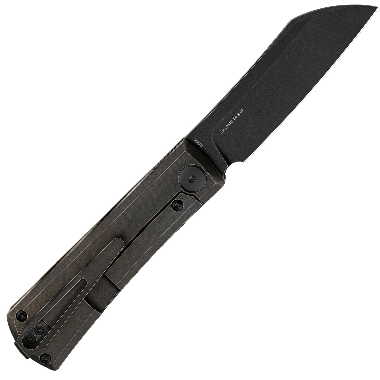 Nóż składany Bestech Knives Bruv - Black Stonewash/Bronze Black Titanium