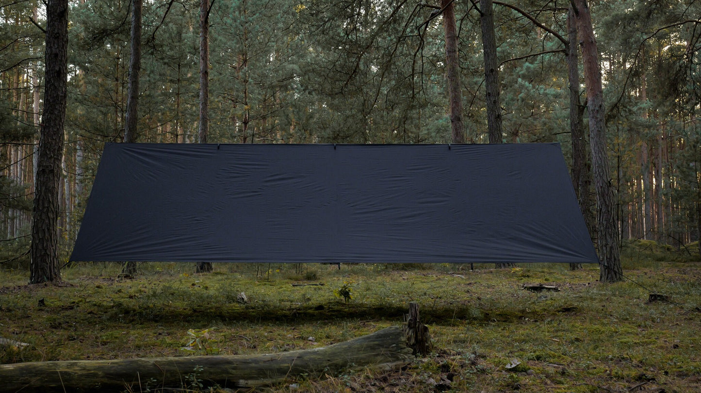Płachta biwakowa TigerWood Tarp T2 3 x 3 m - Black