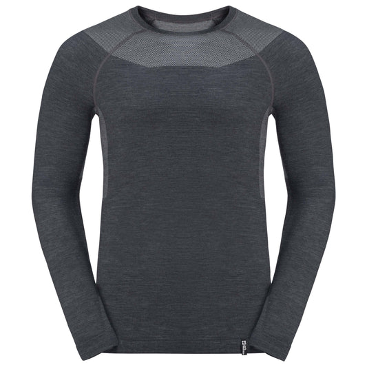 Koszulka termoaktywna Jack Wolfskin Seamless Wool - Phantom