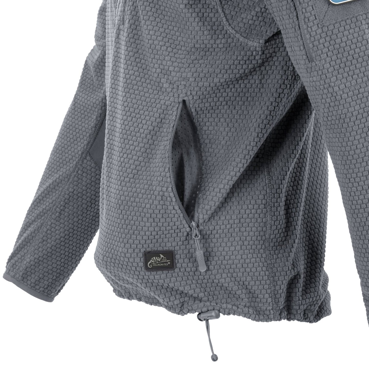 Polar Helikon Alpha Hoodie Grid Fleece - Shadow Grey
