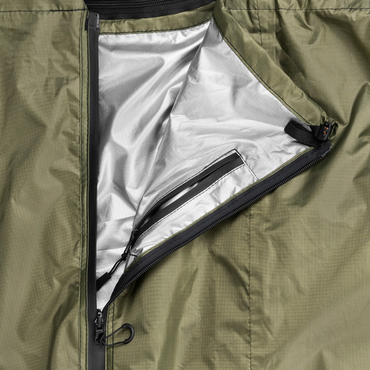 Śpiwór termiczny Bushmen Hideout Thermo Bivy bag z moskitierą - Olive