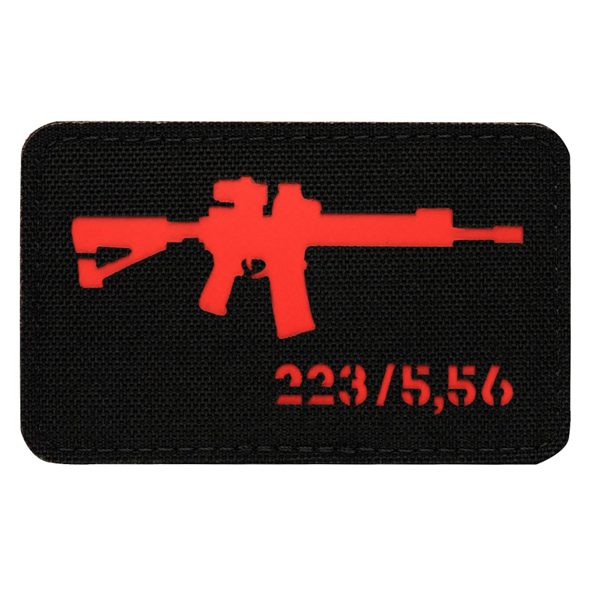 Naszywka M-Tac AR-15 223/5,56 Laser Cut - Black/Red