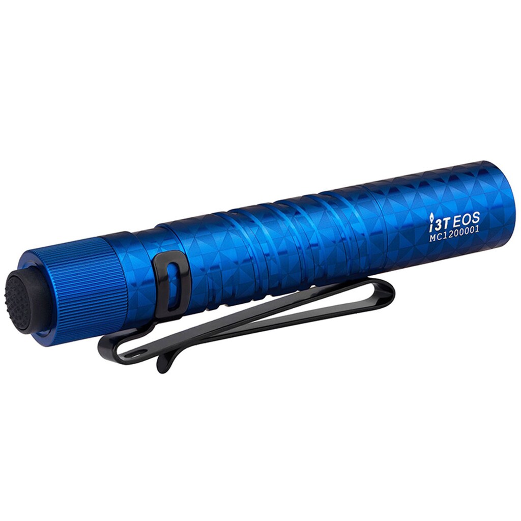 Latarka Olight I3T EOS Pinwheel Blue - 180 lumenów