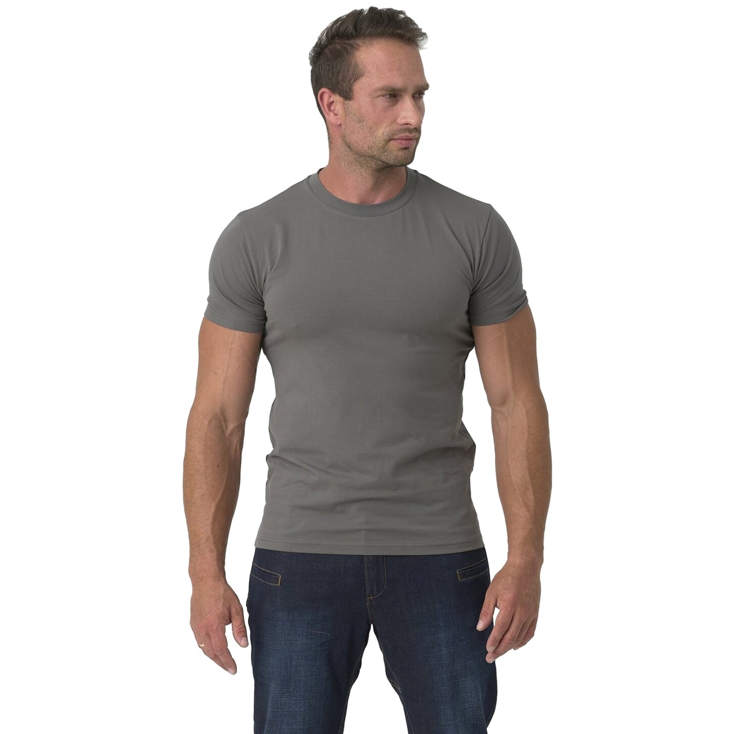 Koszulka T-Shirt Helikon z bawełny organicznej Slim - Shadow Grey
