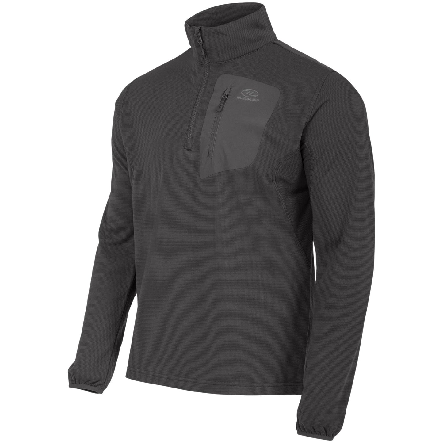 Polar Highlander Outdoor Hirta Grid Fleece - Dark Grey