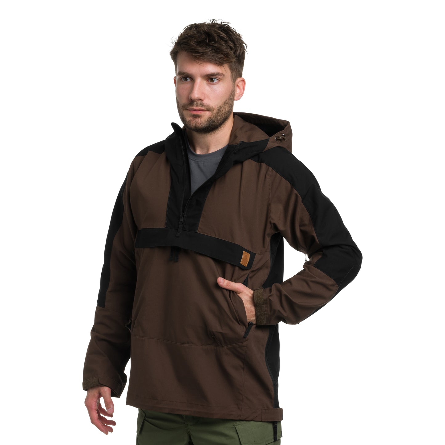 Kurtka Helikon Woodsman Anorak - Earth Brown/Black