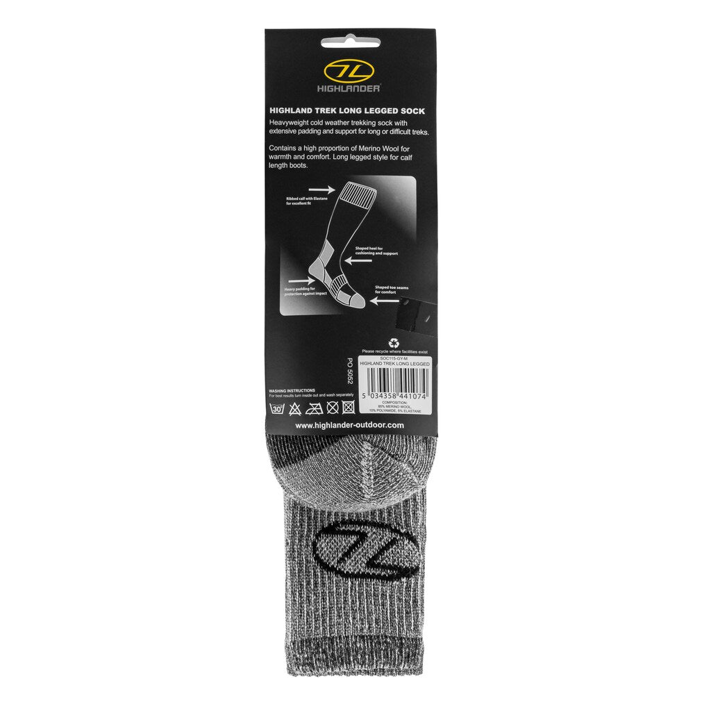 Skarpety damskie Highlander Trek Long - Grey