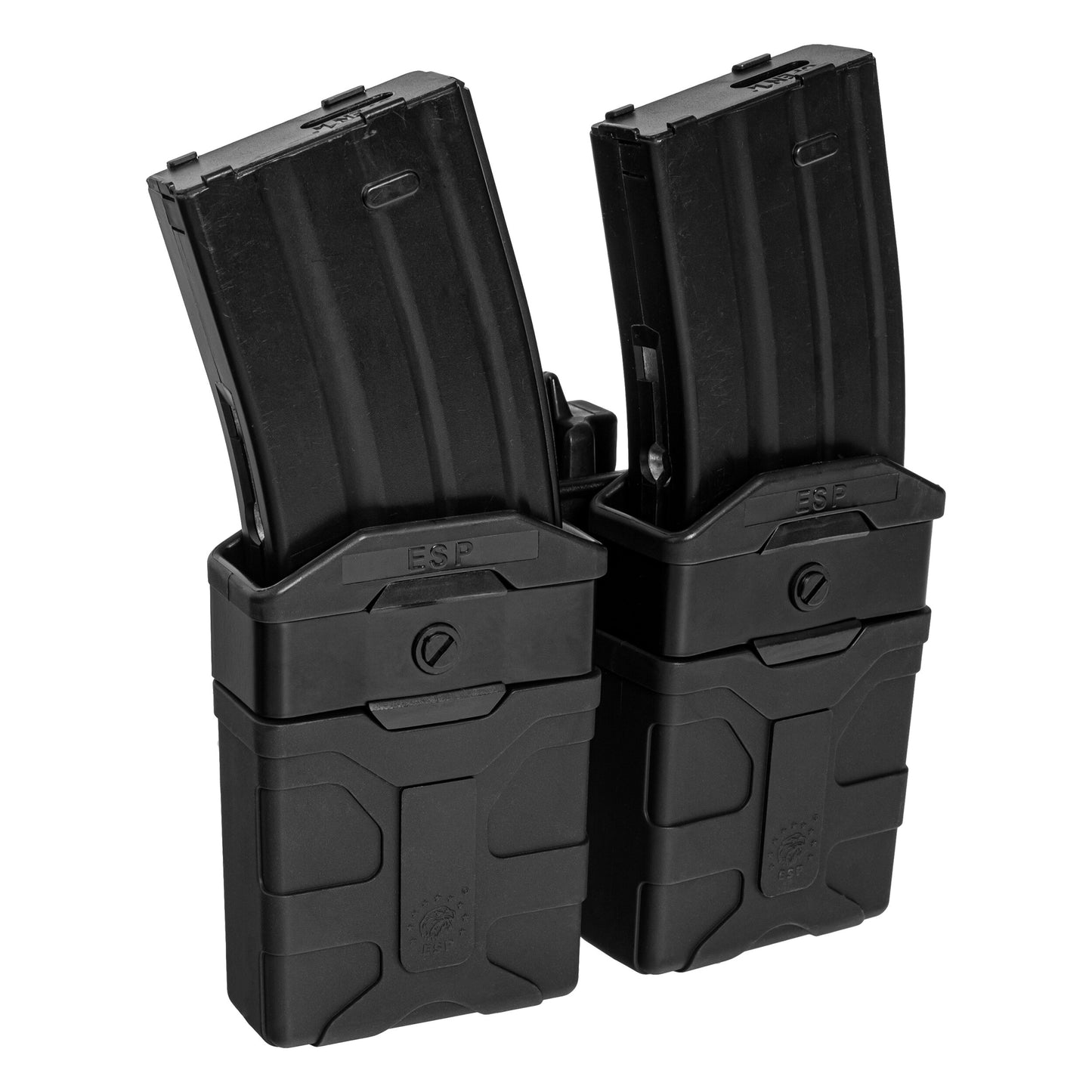 Podwójna ładownica obrotowa ESP z montażem UBC-08 na magazynki AR-15 - Black