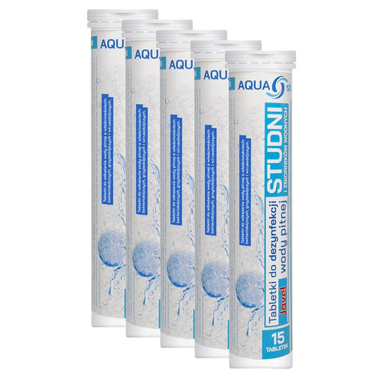 Tabletki Aqua Shock Javel do uzdatniania wody w studni - 75 szt.