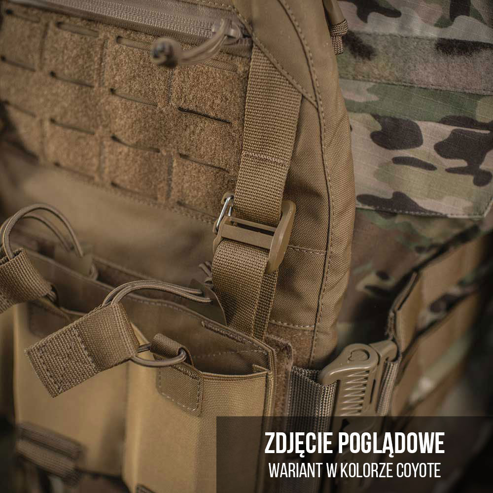 Kamizelka taktyczna typu Plate Carrier M-Tac Cuirass Fast QRS - Black - na płyty Medium