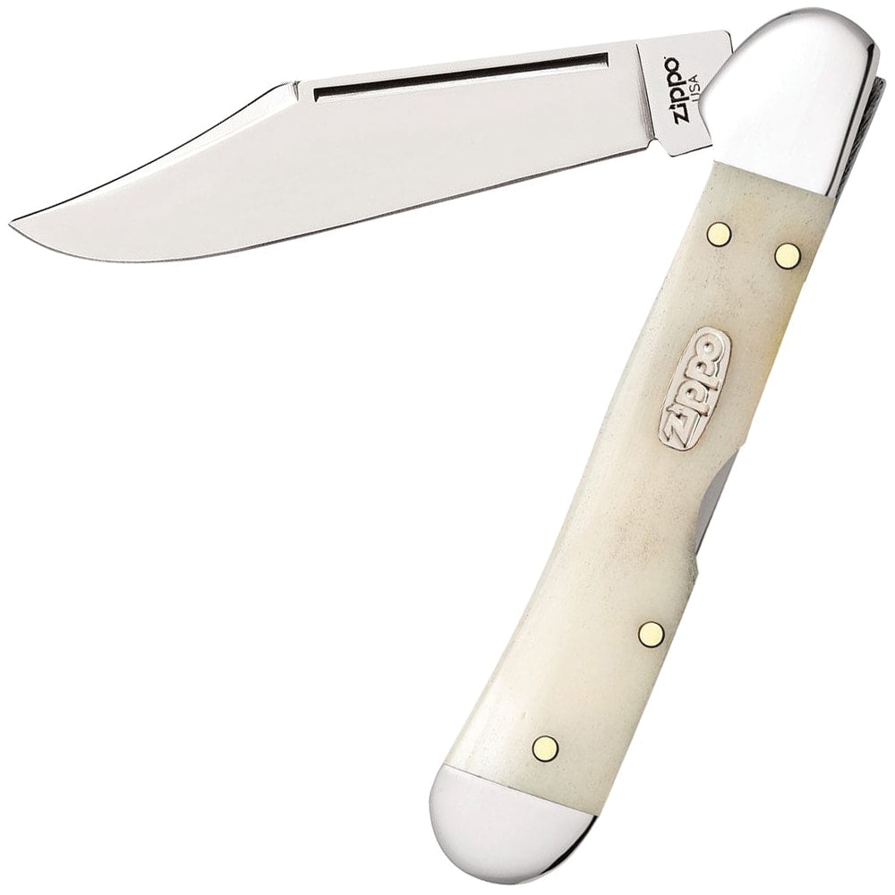 Nóż składany Zippo Mini Copperlock - Natural Bone