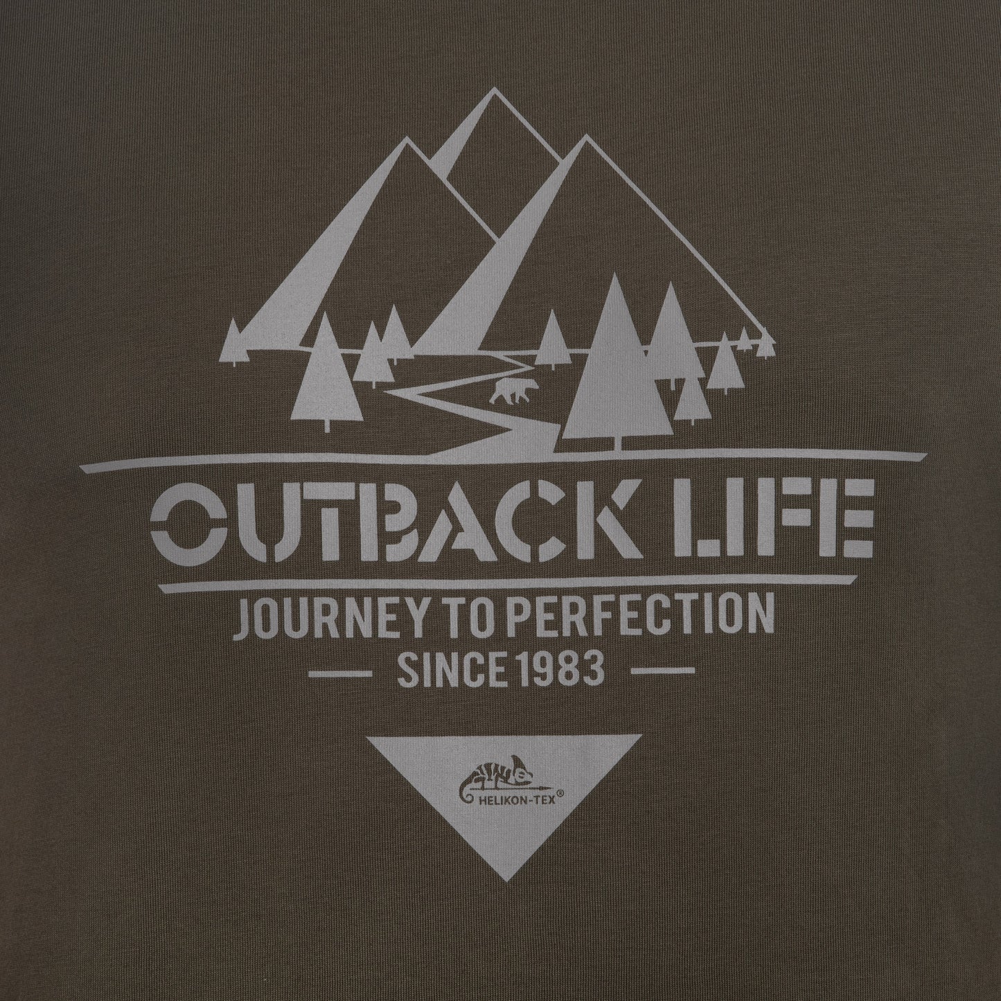 Koszulka T-Shirt Helikon Outback Life - Taiga Green