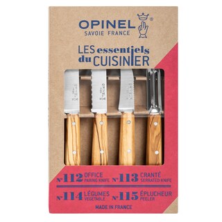 Zestaw noży kuchennych Opinel Essentials Olive Box Set