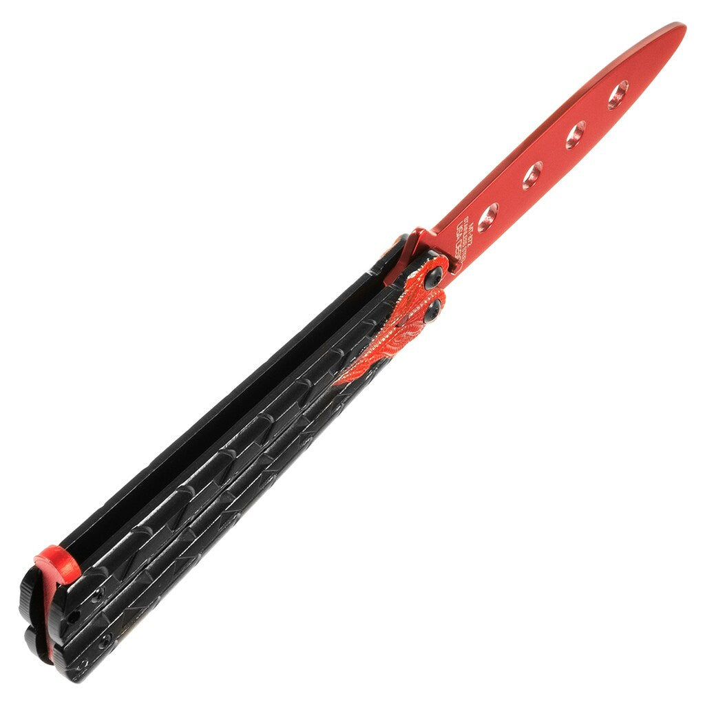 Nóż składany treningowy motylek Master Cutlery Dragon Red
