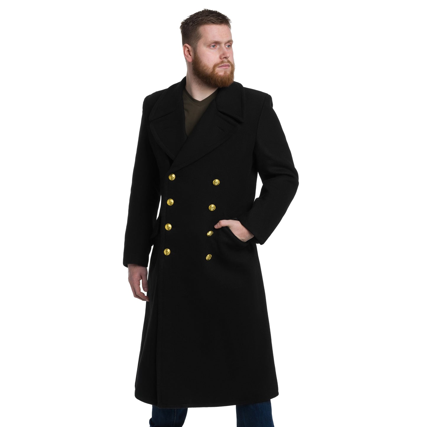 Płaszcz Mil-Tec German Navy Wool - Black