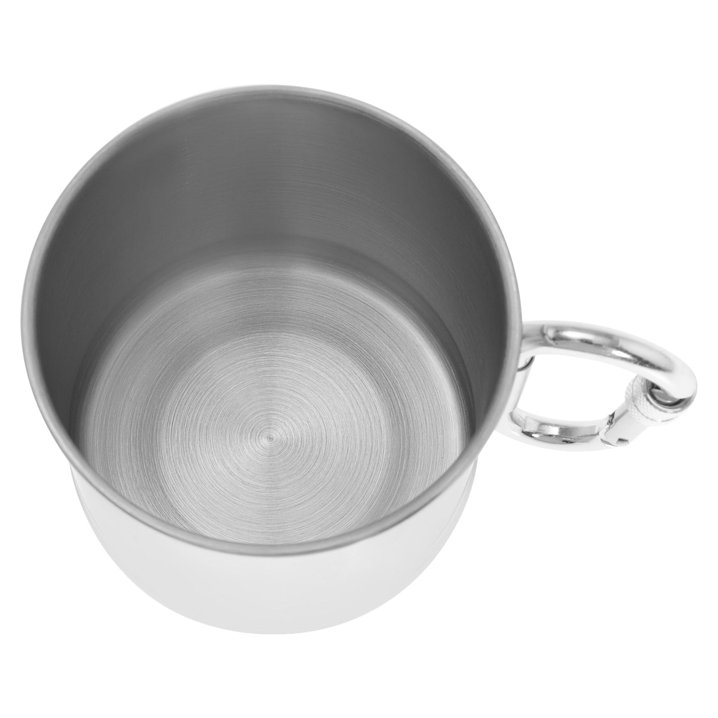 Kubek stalowy Mil-Tec z karabinkiem 500 ml