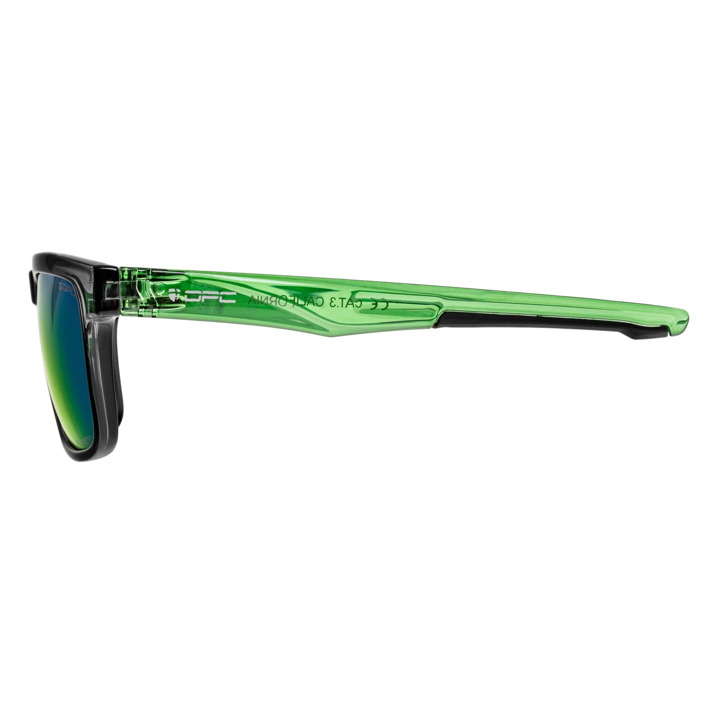 Okulary przeciwsłoneczne OPC Lifestyle California Black/Green Revo z polaryzacją