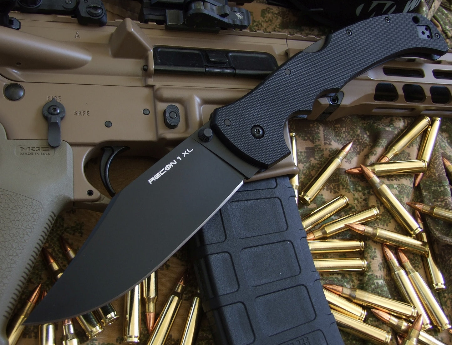 Nóż składany Cold Steel Recon 1 XL Clip Point XHP