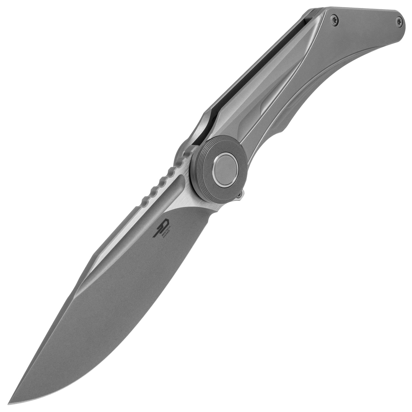 Nóż składany Bestech Knives Seraph M390 - Grey Titanium/Dark Bead Blast Satin