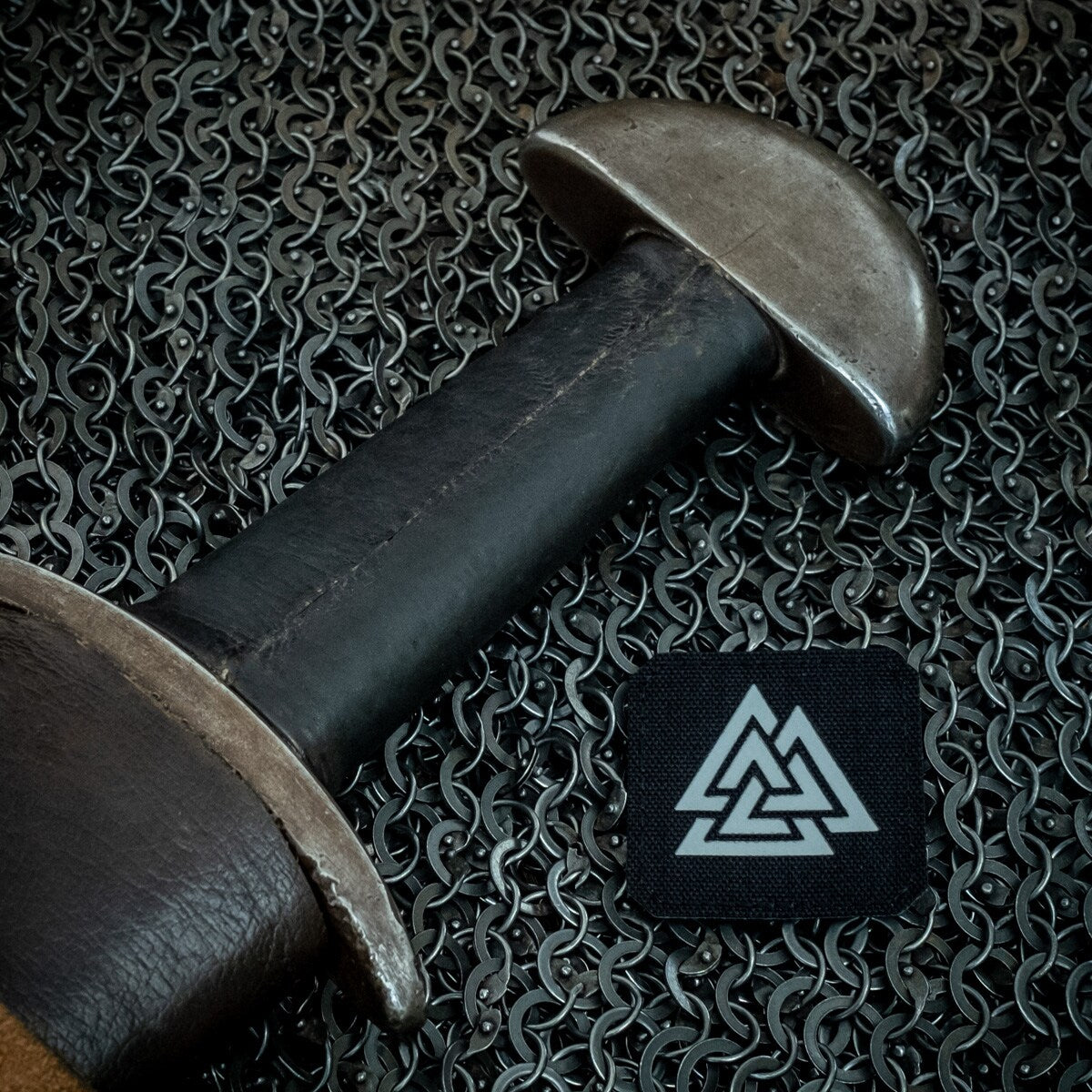 Naszywka M-Tac Valknut Laser Cut Black/Grey