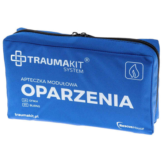 Apteczka modułowa AedMax Trauma Kit O Niebieska - Oparzenia Burnshield