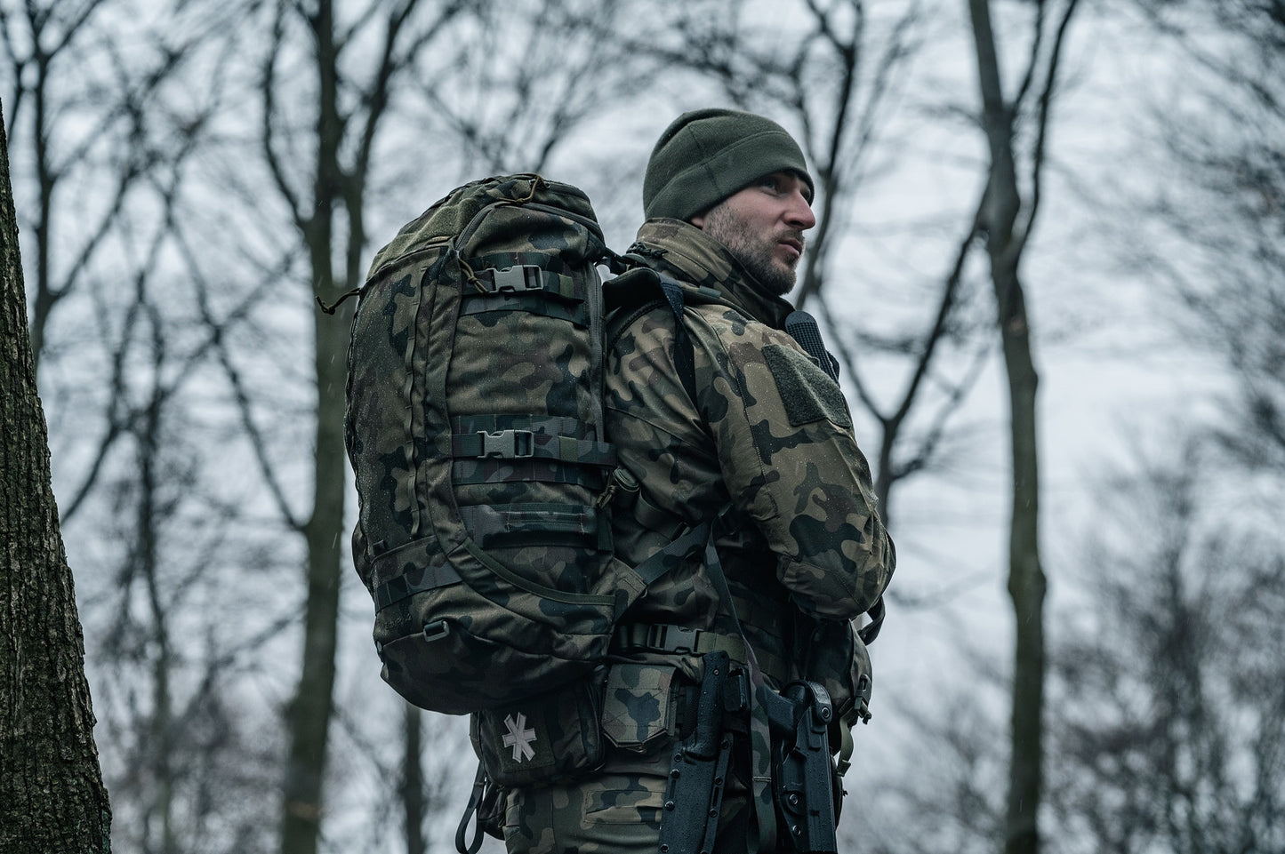 Kurtka Helikon Trooper StormStretch Softshell MK2 - wz.93 Pantera PL Woodland