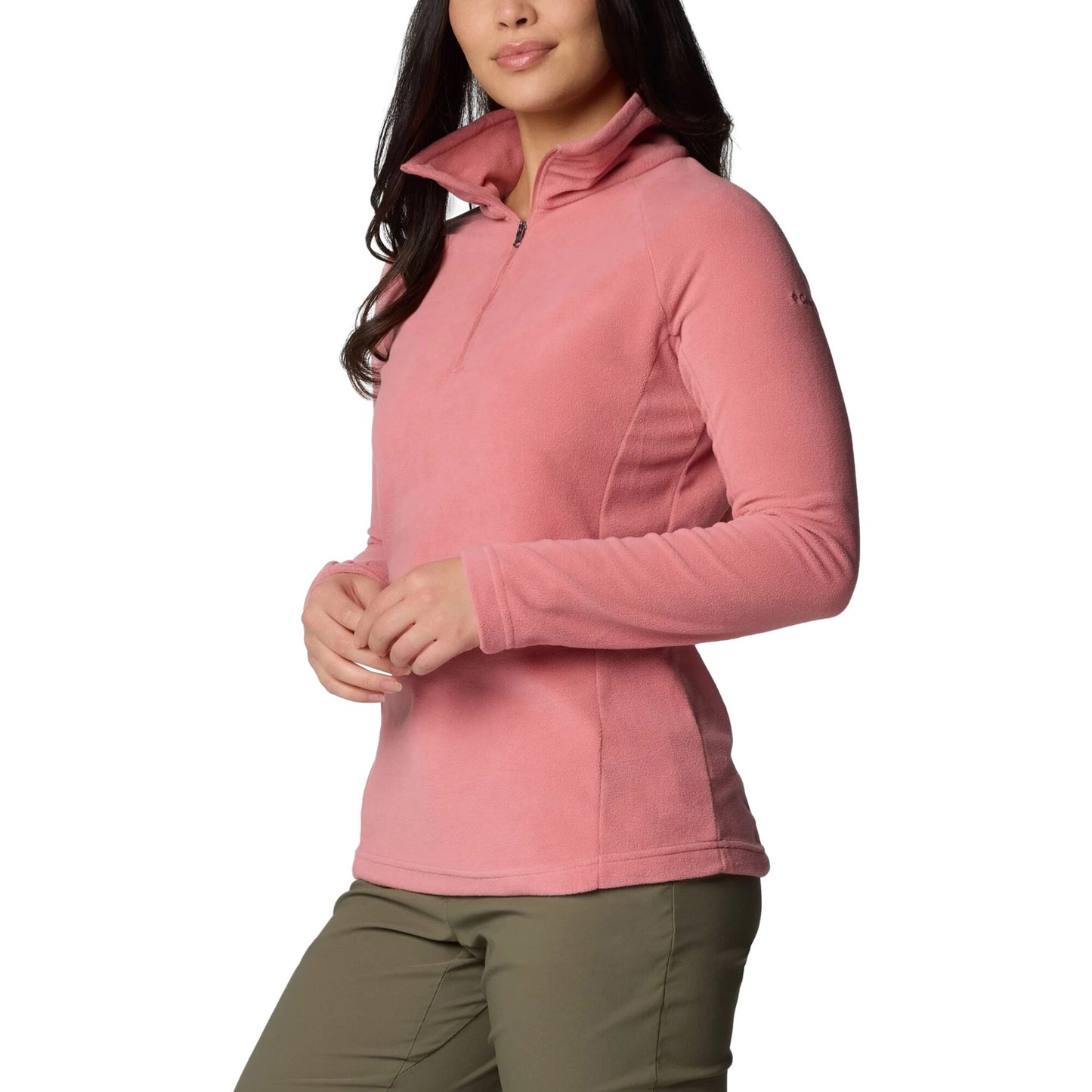 Polar damski Columbia Glacial IV Half Zip - Pink Agave