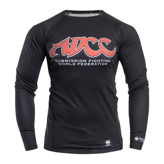 Koszulka termoaktywna Pitbull LongSleeve Rashguard ADCC - Black
