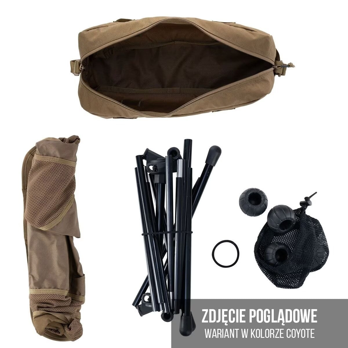 Krzesło turystyczne składane Helikon Traveler Enlarged - Tiger Stripe