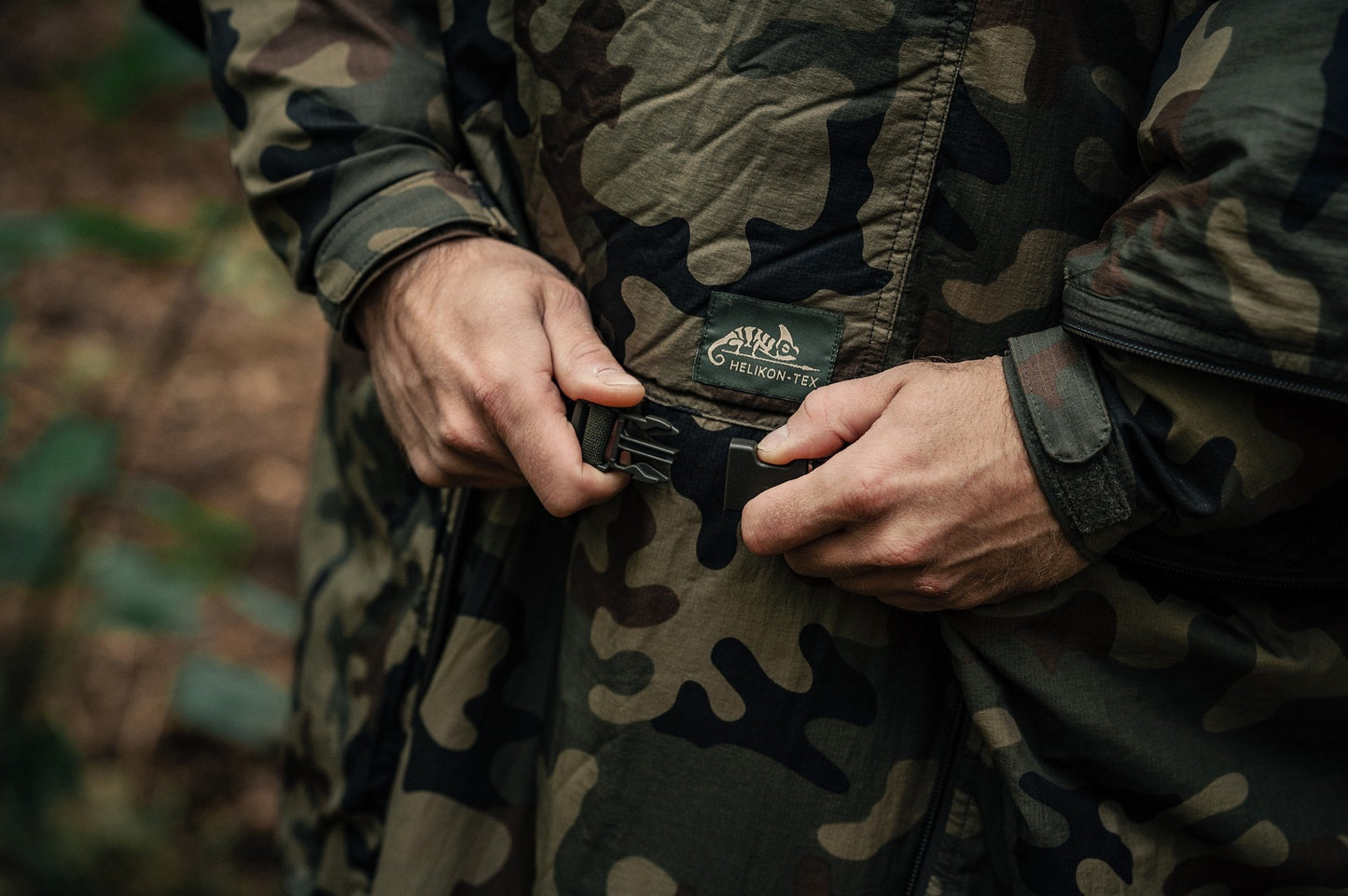Ponczo Helikon Swagman Roll Climashield Apex z funkcją śpiwora - wz.93 Pantera PL Woodland