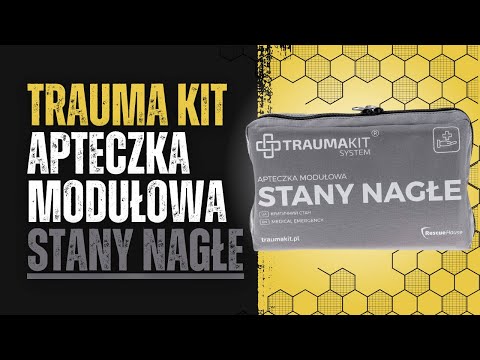 Apteczka modułowa AedMax Trauma Kit S Zielona - Stany Nagłe