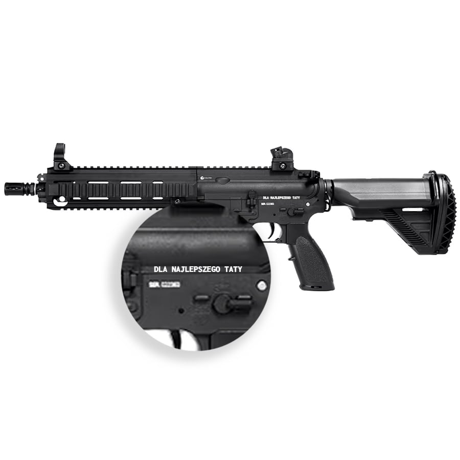 Karabin szturmowy AEG Evolution CQB Carbontech ETS II - Black