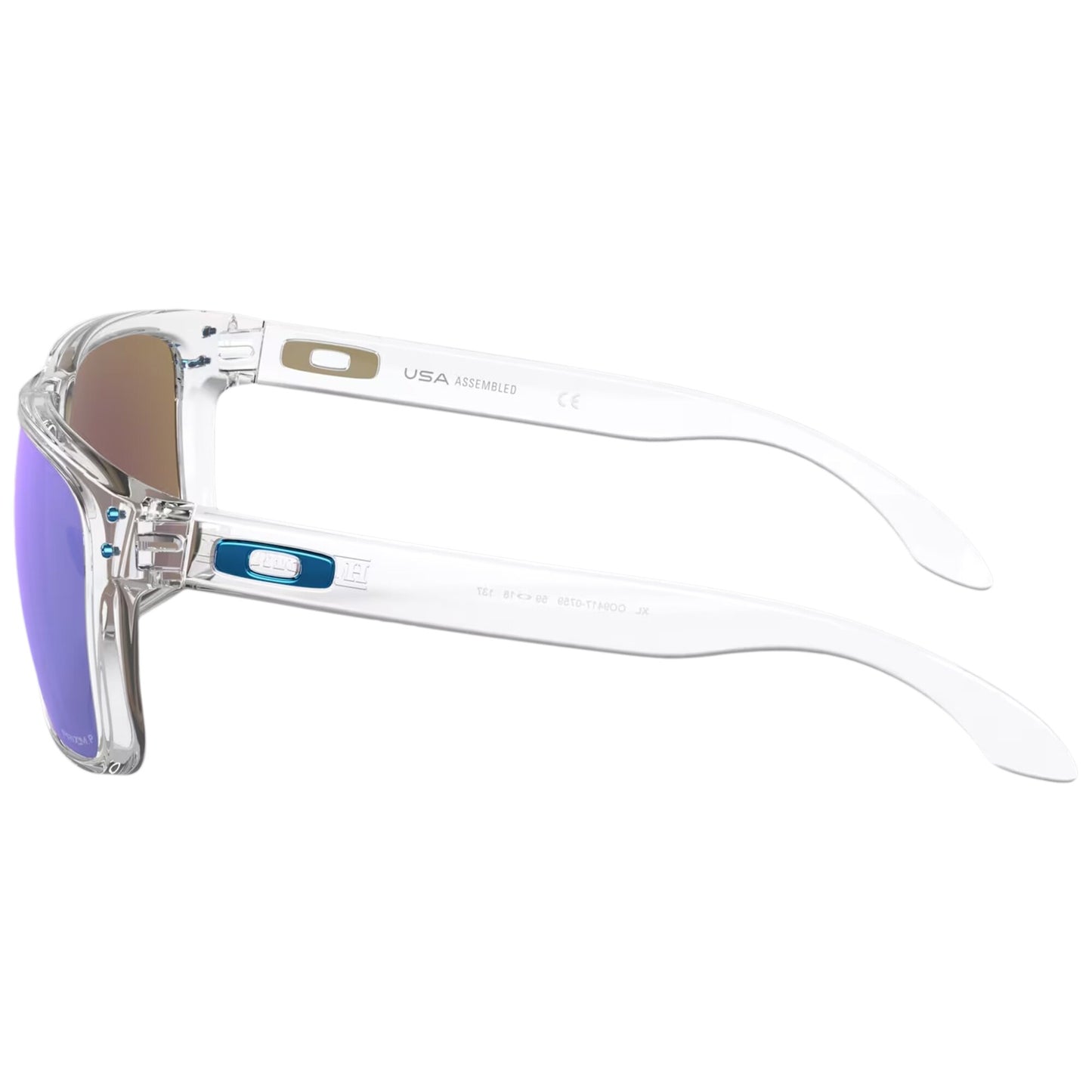 Okulary przeciwsłoneczne Oakley Holbrook XL - Polished Clear Frame/Prizm Sapphire Polarized Lenses