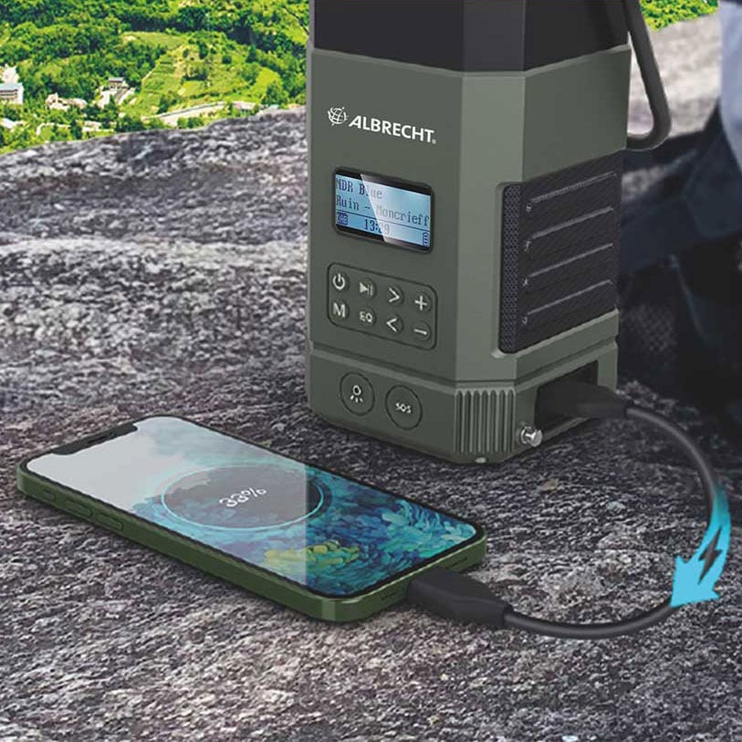 Radio alarmowe Powerbank Albrecht DR 114 FM/DAB+