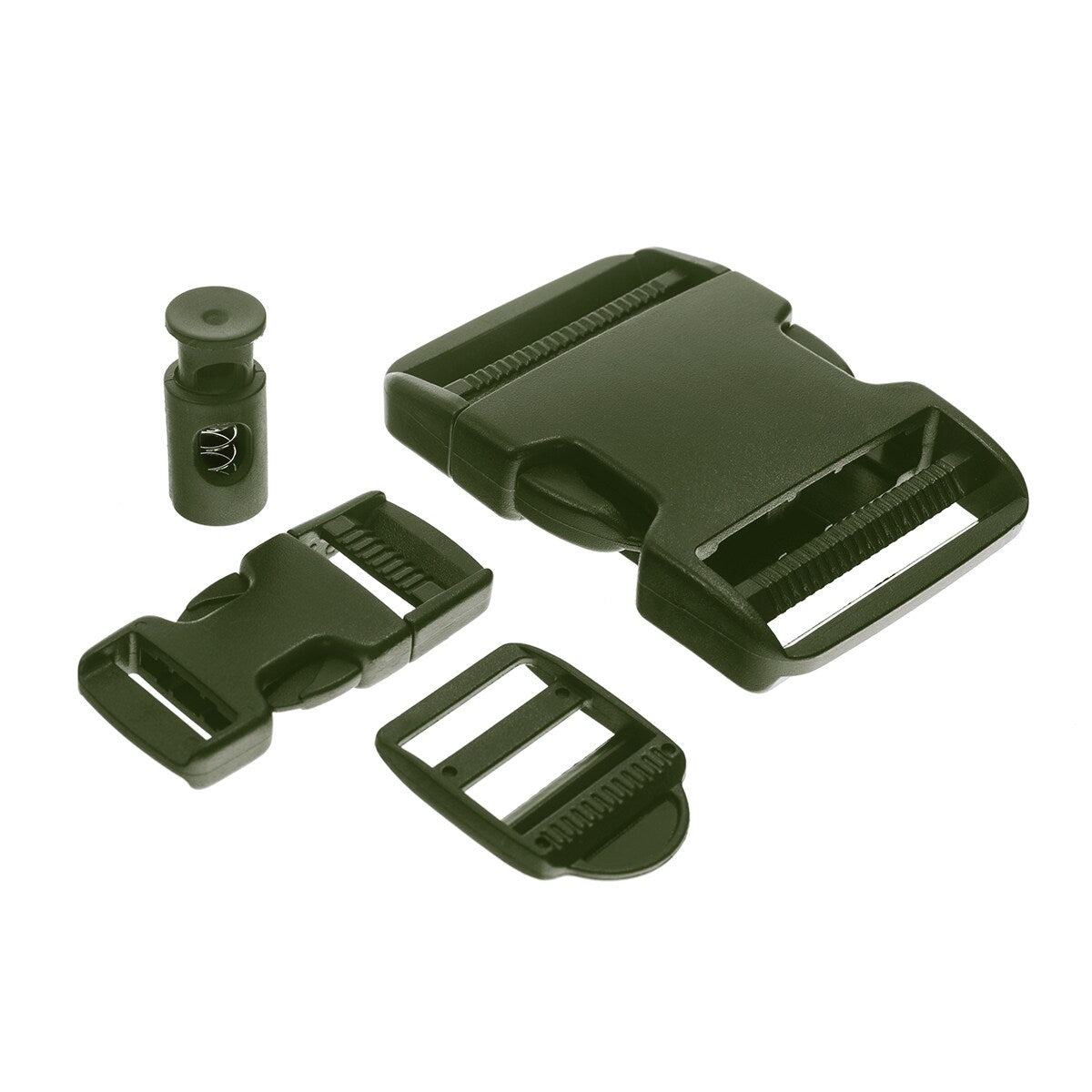 Zestaw klamer Mil-Tec olive - 9 szt.
