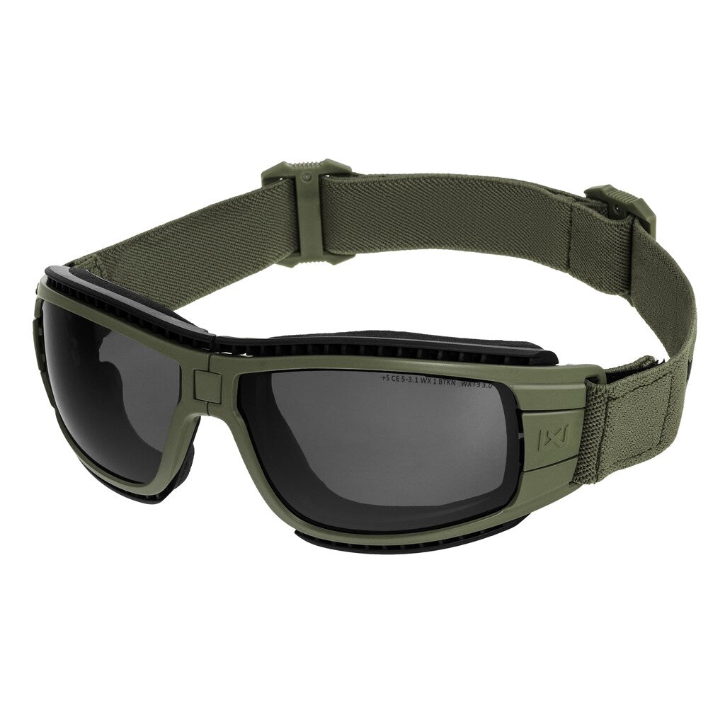Gogle taktyczne Wiley X Lynx Clear/Grey - Green