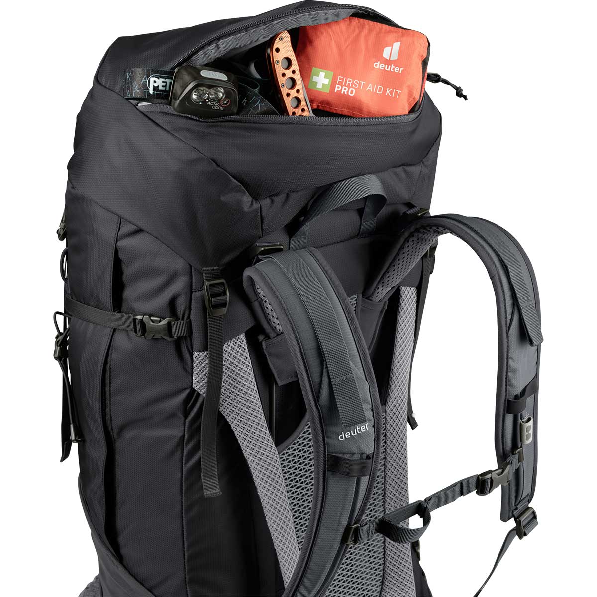 Plecak Deuter Futura Air Trek 60+10 l - Black/Graphite
