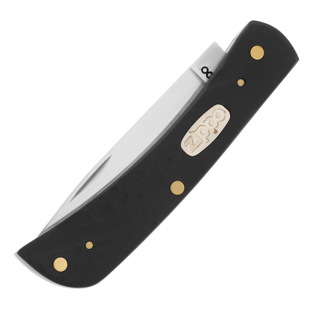 Nóż składany Zippo Sodbuster Jr - Rough Black Synthetic