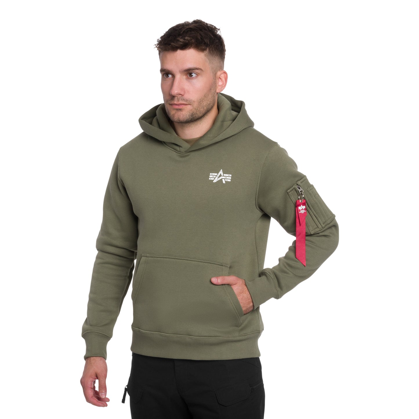 Bluza Alpha Industries Signature Back Print - Sage Green