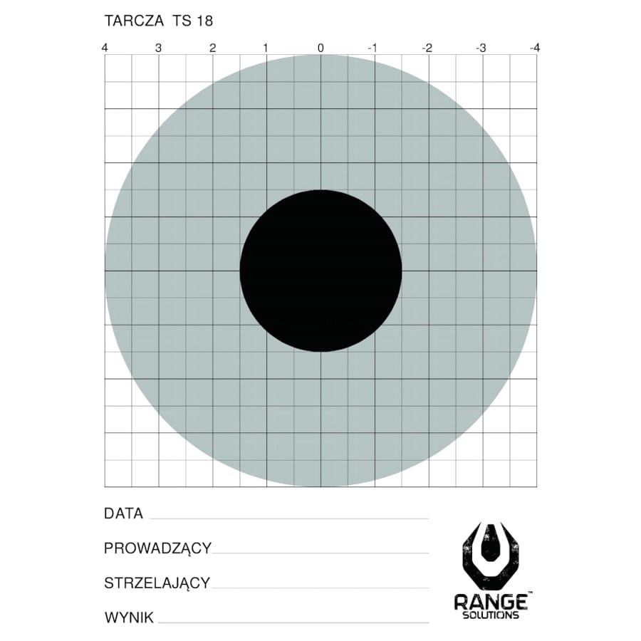 Tarcze strzeleckie Range Solutions TS-18 - 100 sztuk