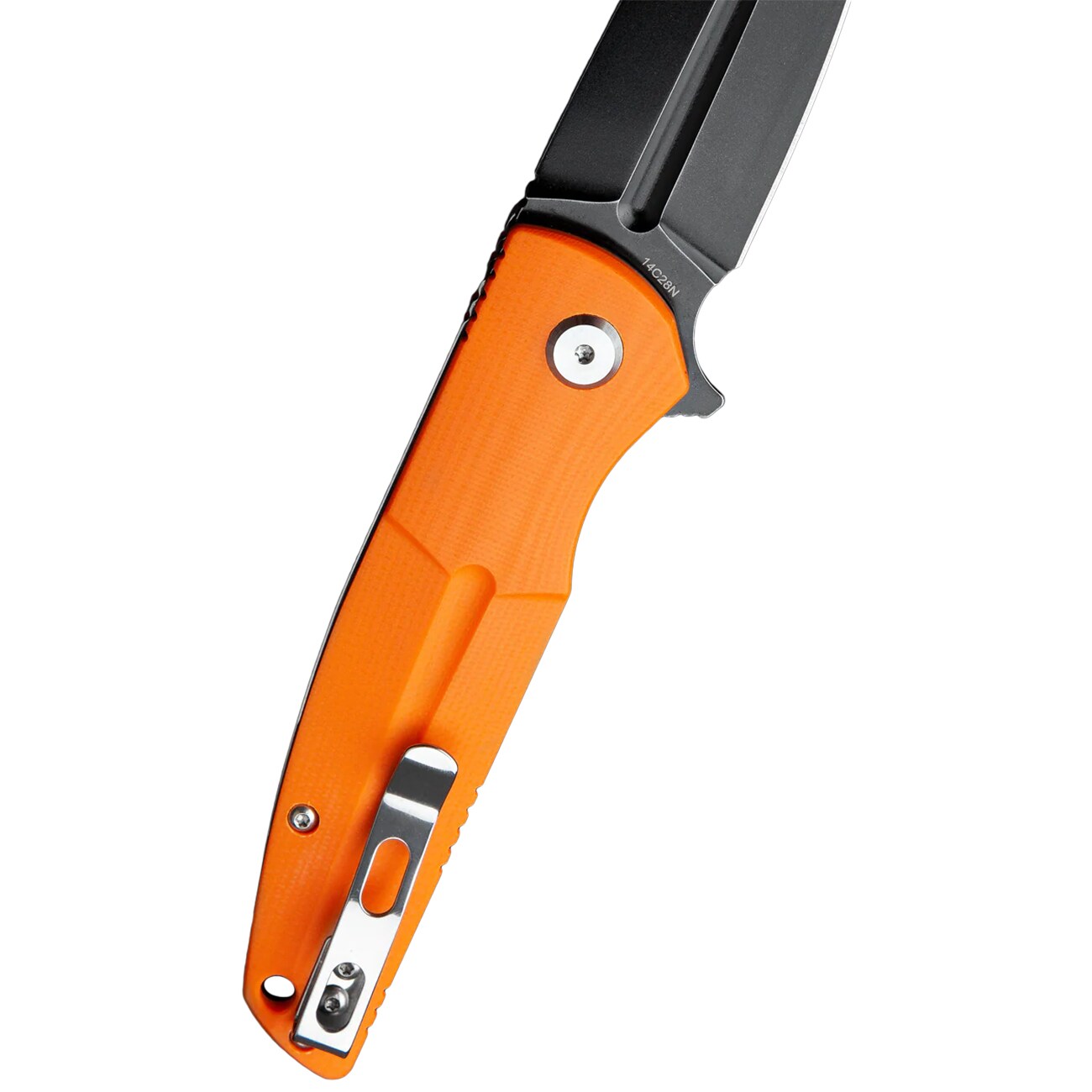 Nóż składany Bestech Knives Fin Black Stonewash - Orange