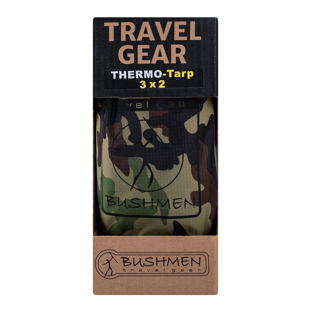 Płachta biwakowa Bushmen Thermo Tarp z termoizolacją 2x3 Camo