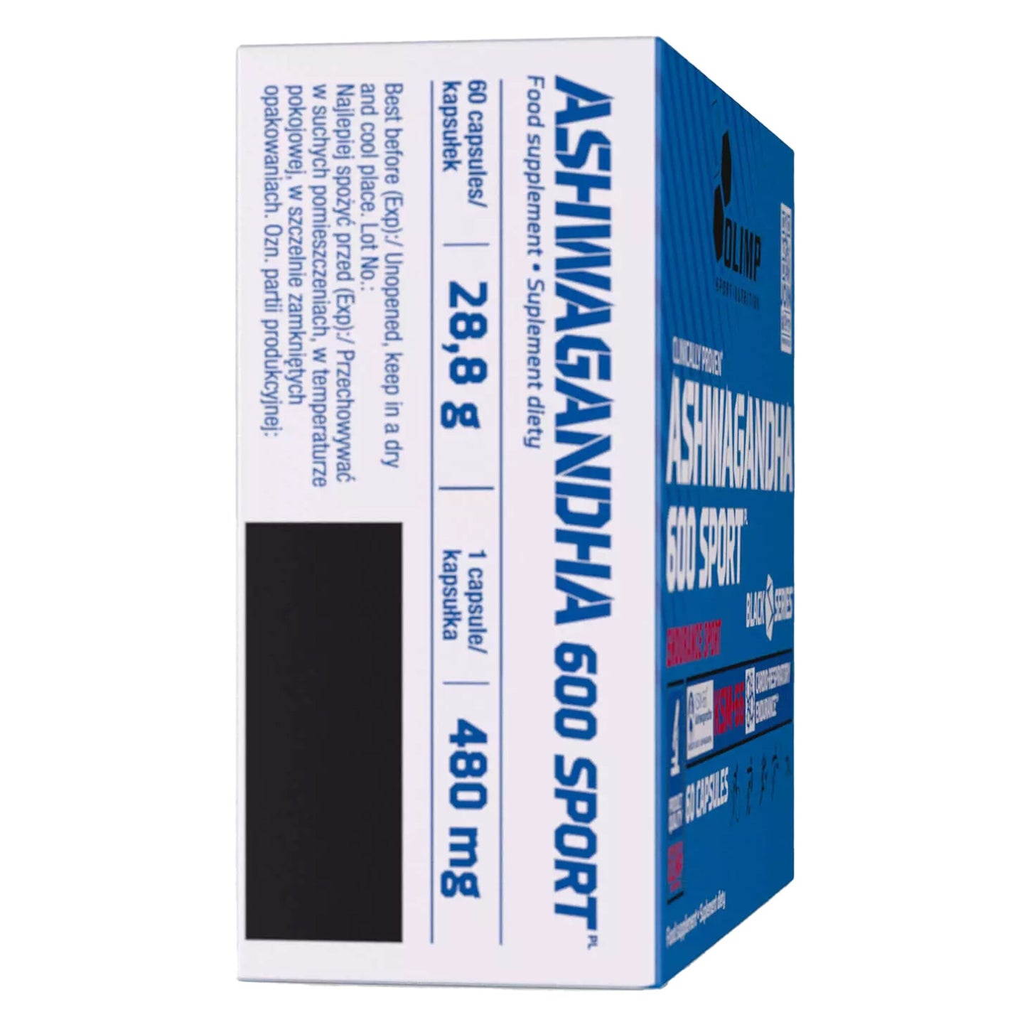 Ashwagandha Olimp Sport Nutrition 600 Sport 60 kapsułek - suplement diety