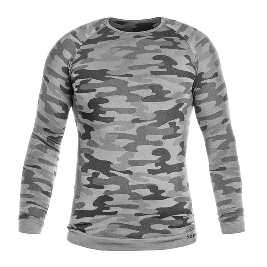 Koszulka termoaktywna z długim rękawem Sesto Senso Thermo Active - Urban Camo