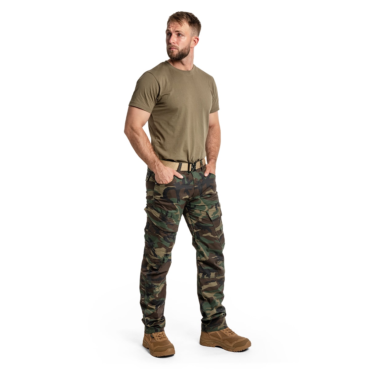 Spodnie Brandit Adven Slim Fit - Woodland