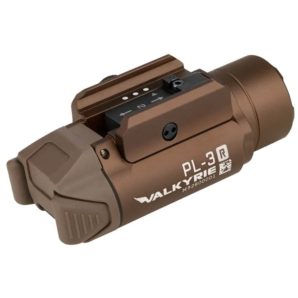 Latarka na broń Olight PL-3R Valkyrie Desert Tan - 1500 lumenów