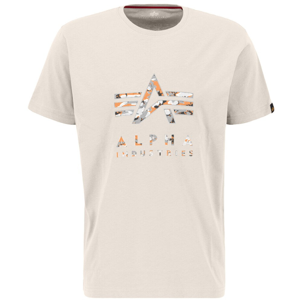 Koszulka Alpha Industries Camo Puff Print - Jet Stream White