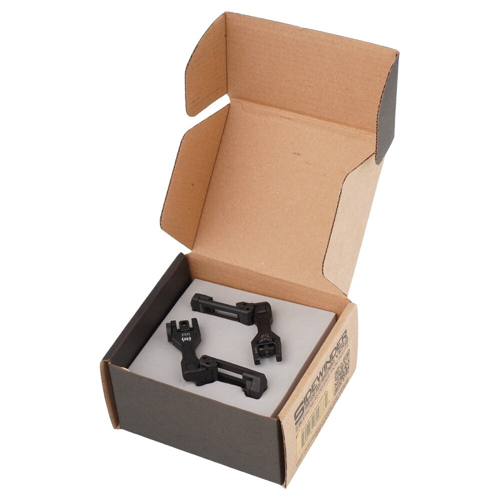 Składane przyrządy celownicze Strike Industries Sidewinder II BUIS Backup Iron Sights - Black
