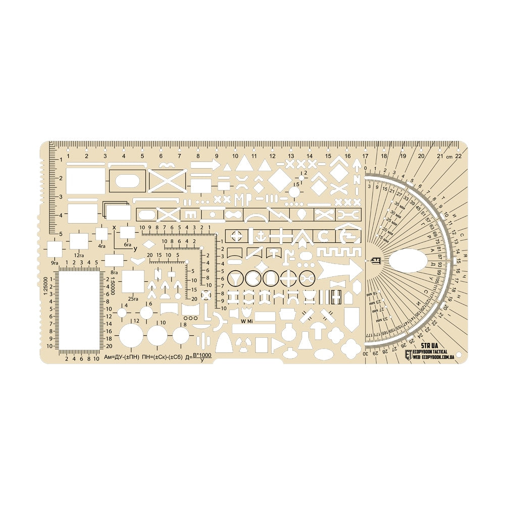 Linijka M-Tac Ecopybook Tactical Small Protractor