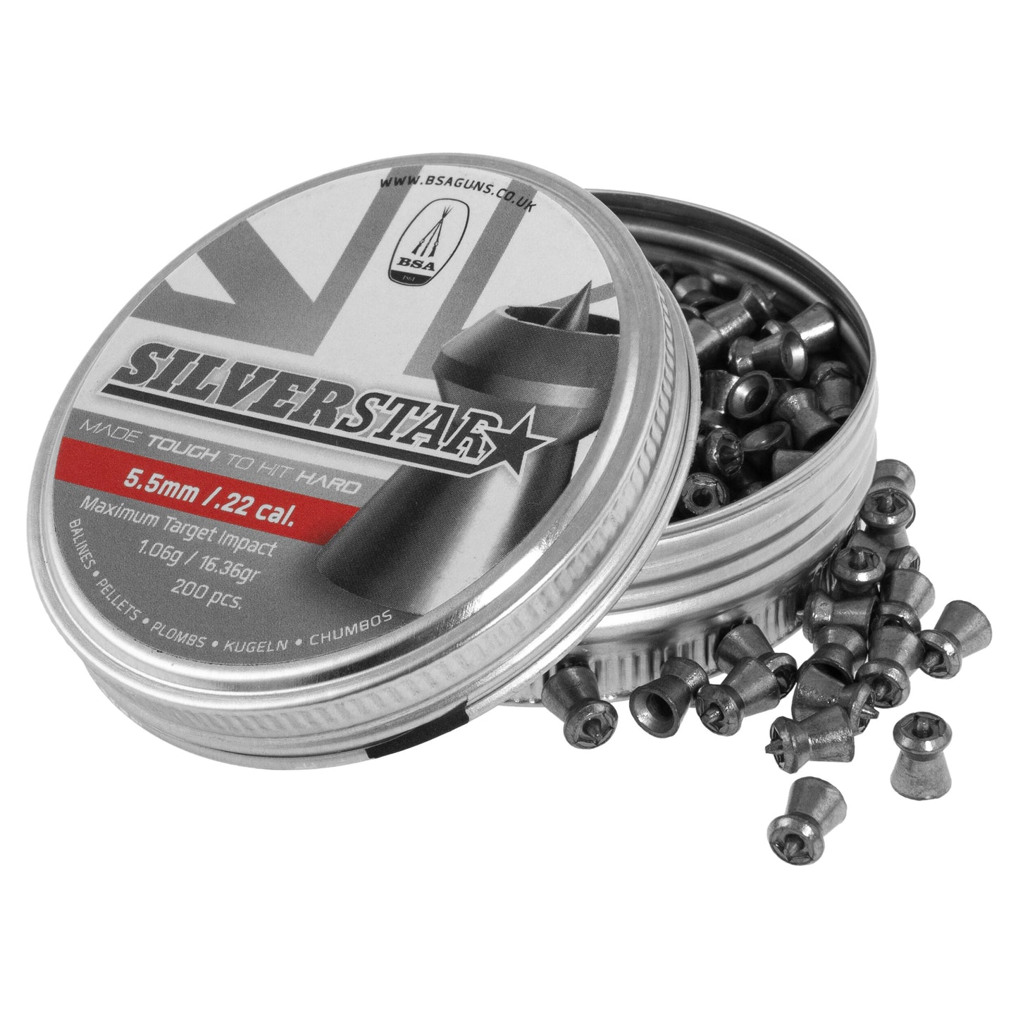 Śrut BSA Silver Star 5,5 mm - 200 szt.